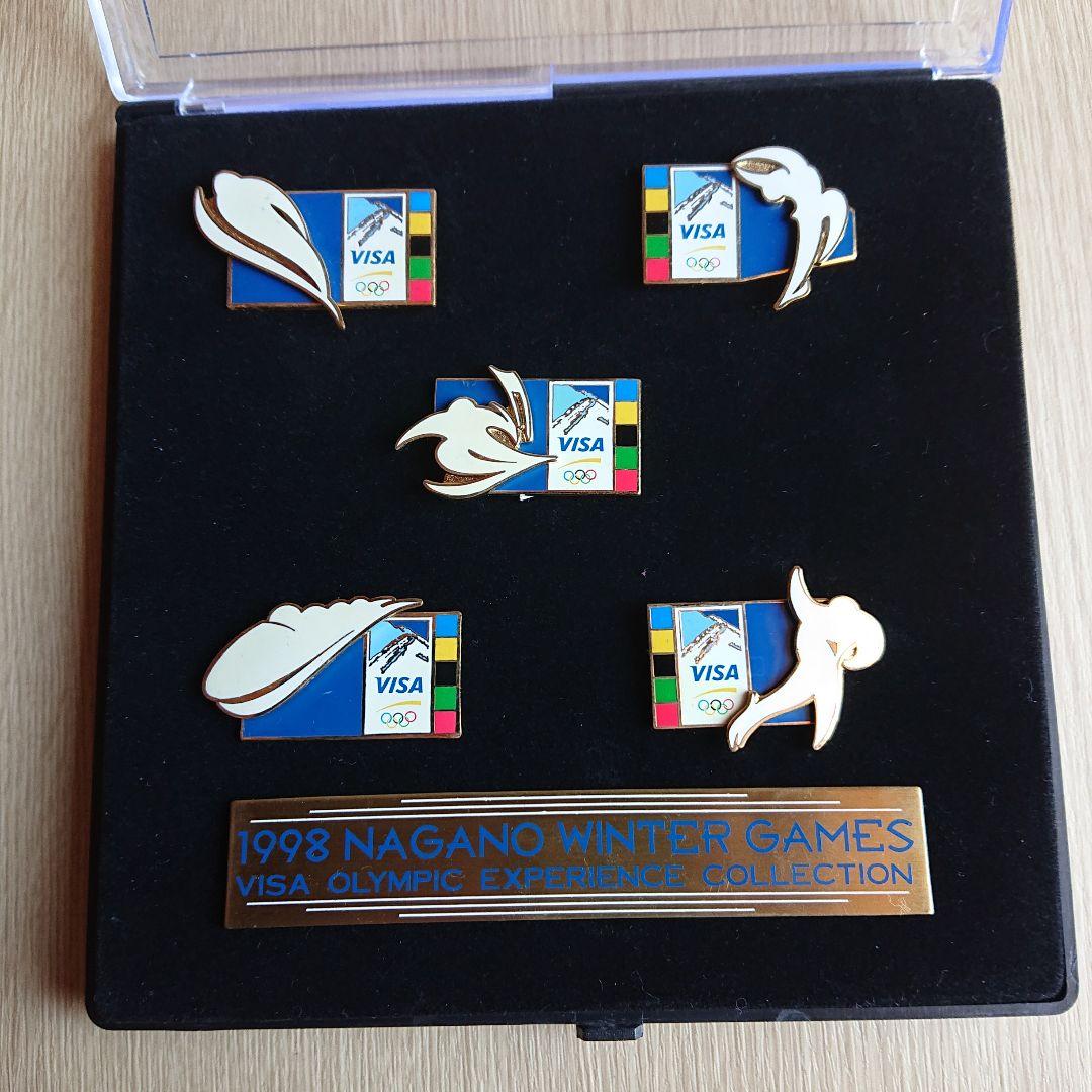 ★1998 長野オリンピック★VISA ピクトグラム ピンバッジセット★