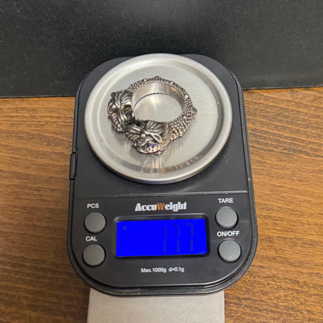 d*e様 【送料無料】GUCCI シルバー925 タイガーヘッド リング 21号