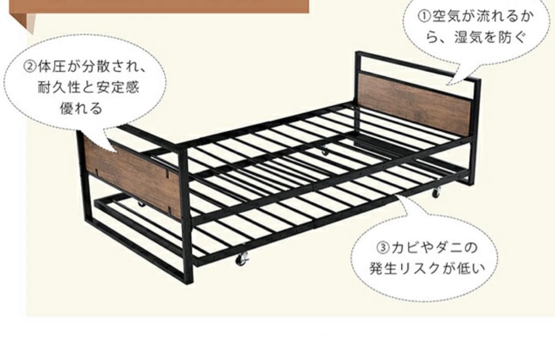 親子ベッド（2段ベッド）、フレームのみ