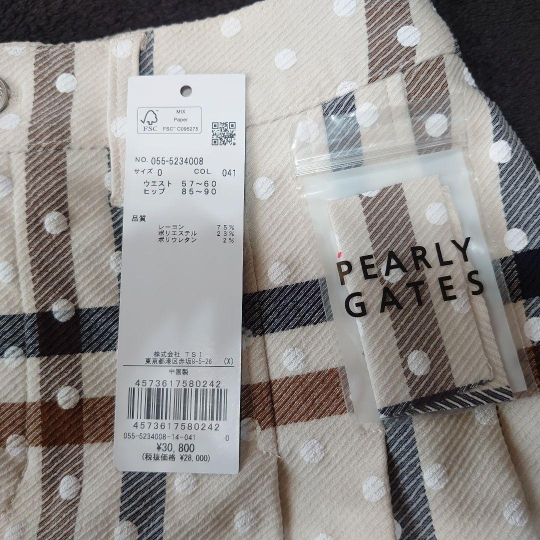 パーリーゲイツ　PEARLY GATES 2025チェックドットスカート 0