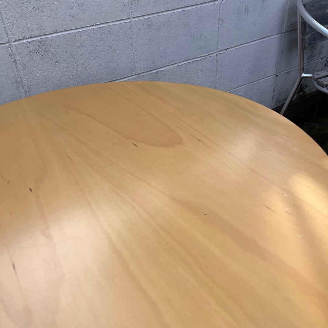 ナチュラルデザイン◾️ ブナ材/ビーチ材 木製ラウンドテーブル 丸テーブル