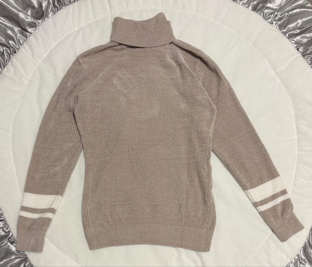 デサントゴルフ　タートルネックインターシャモールセーター　ニット