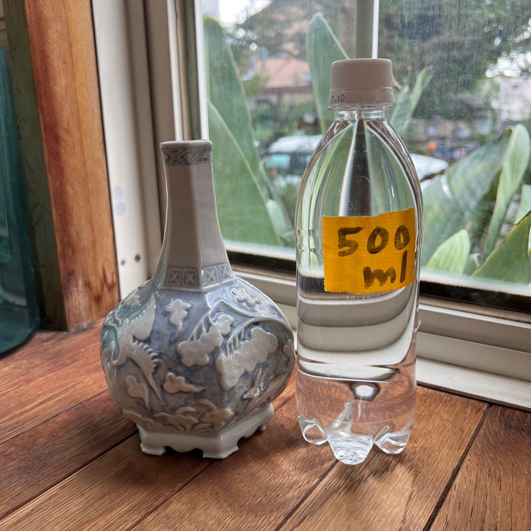 李朝 鹿 鶴 兎 亀 竹 梅 分院 朝鮮 骨董品 花瓶 壺 陶器 染