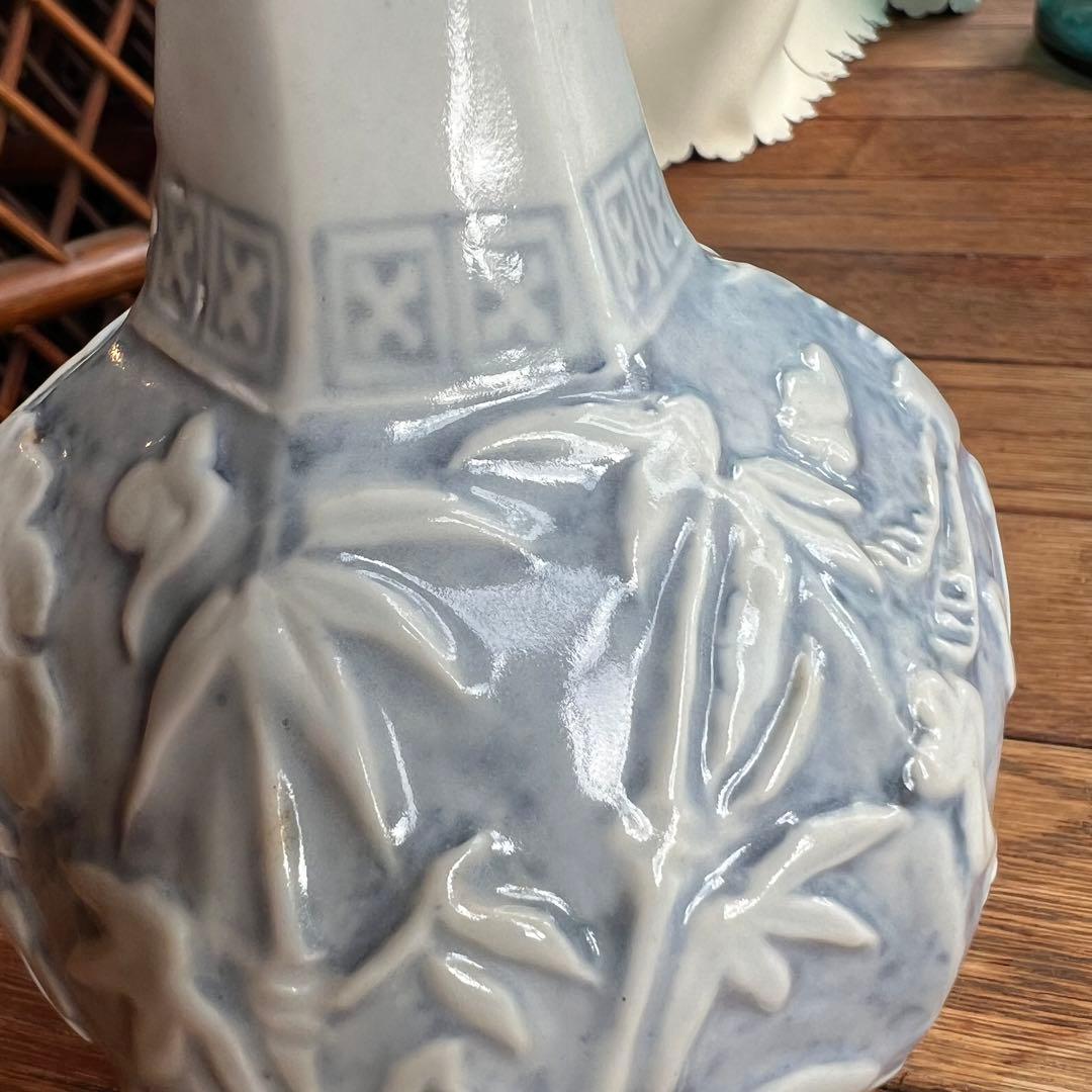 李朝 鹿 鶴 兎 亀 竹 梅 分院 朝鮮 骨董品 花瓶 壺 陶器 染