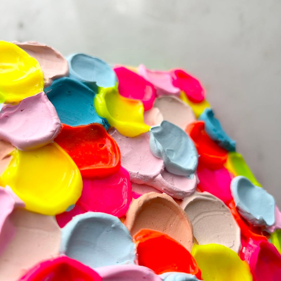 Bubble gum 絵画原画 アクリル画テクスチャーアート