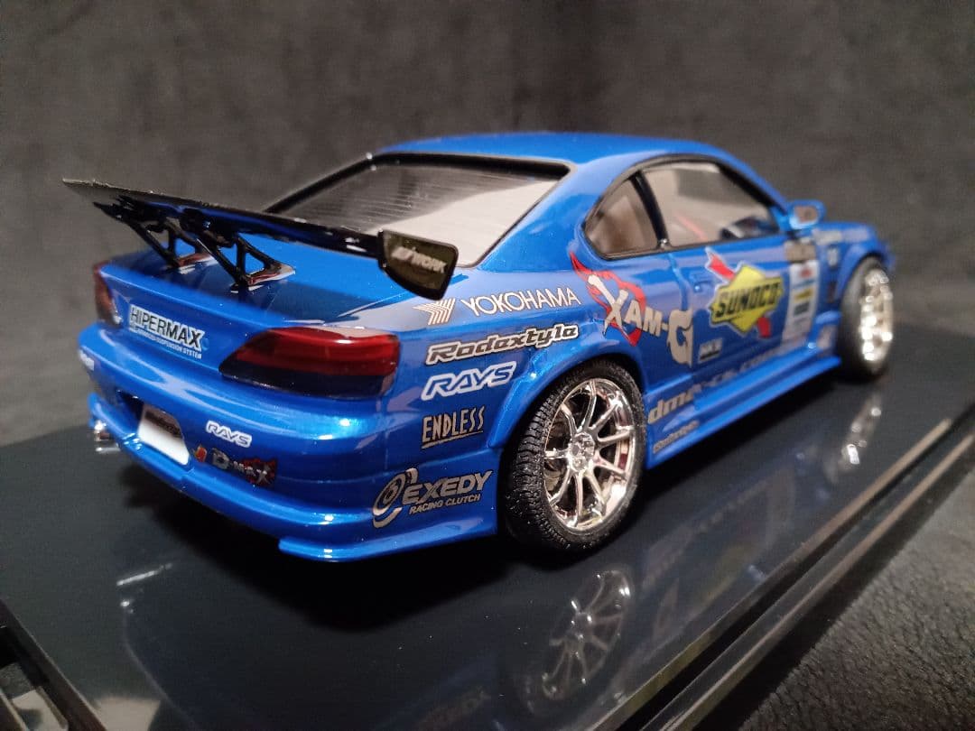 1/24 ニッサン S15 シルビア D-MAX プラモデル 完成品 ケース付