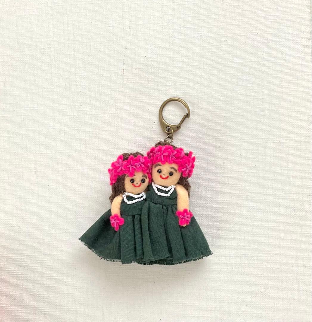 ドールチャームバックチャームフラダンスダンスフラフラガールギフト