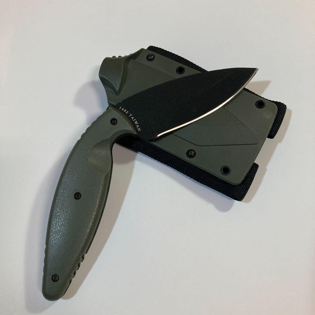 ケーバー/KA-BAR 02-１４８２　LARGE TDI KNIFE FG KA-BAR TDI Large 1482 Droppoint Black Straight, fixed knife