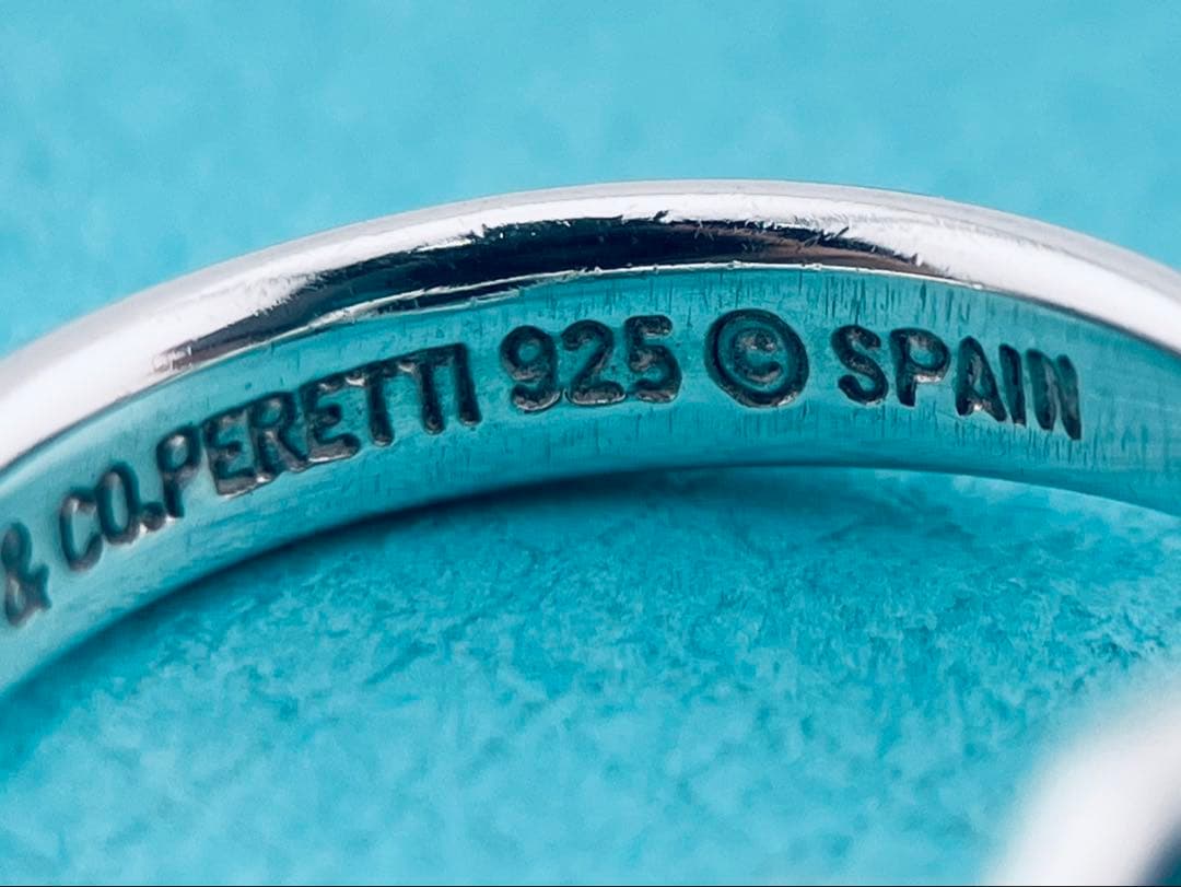 c948 美品　ティファニー　オープンハート　リング　シルバー925 約8.5号