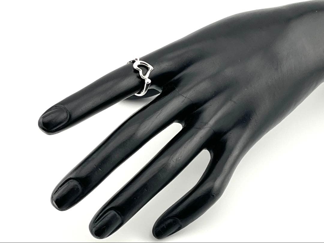 c948 美品　ティファニー　オープンハート　リング　シルバー925 約8.5号