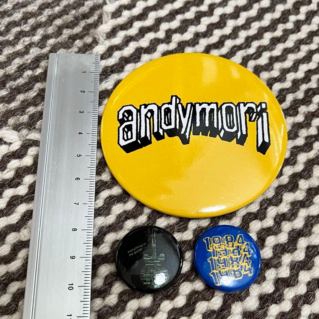 andymori 缶バッジ 3種セット - メルカリ