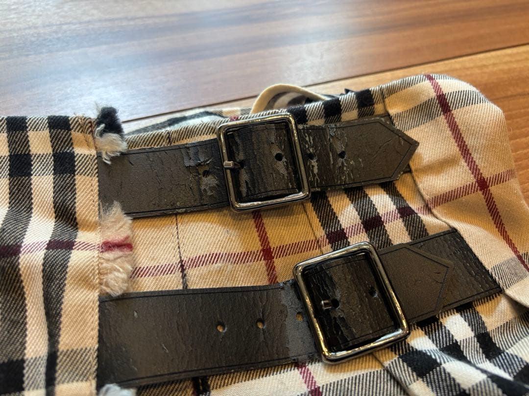 バーバリーロンドン ノバチェックプリーツスカートUSA6日本9号