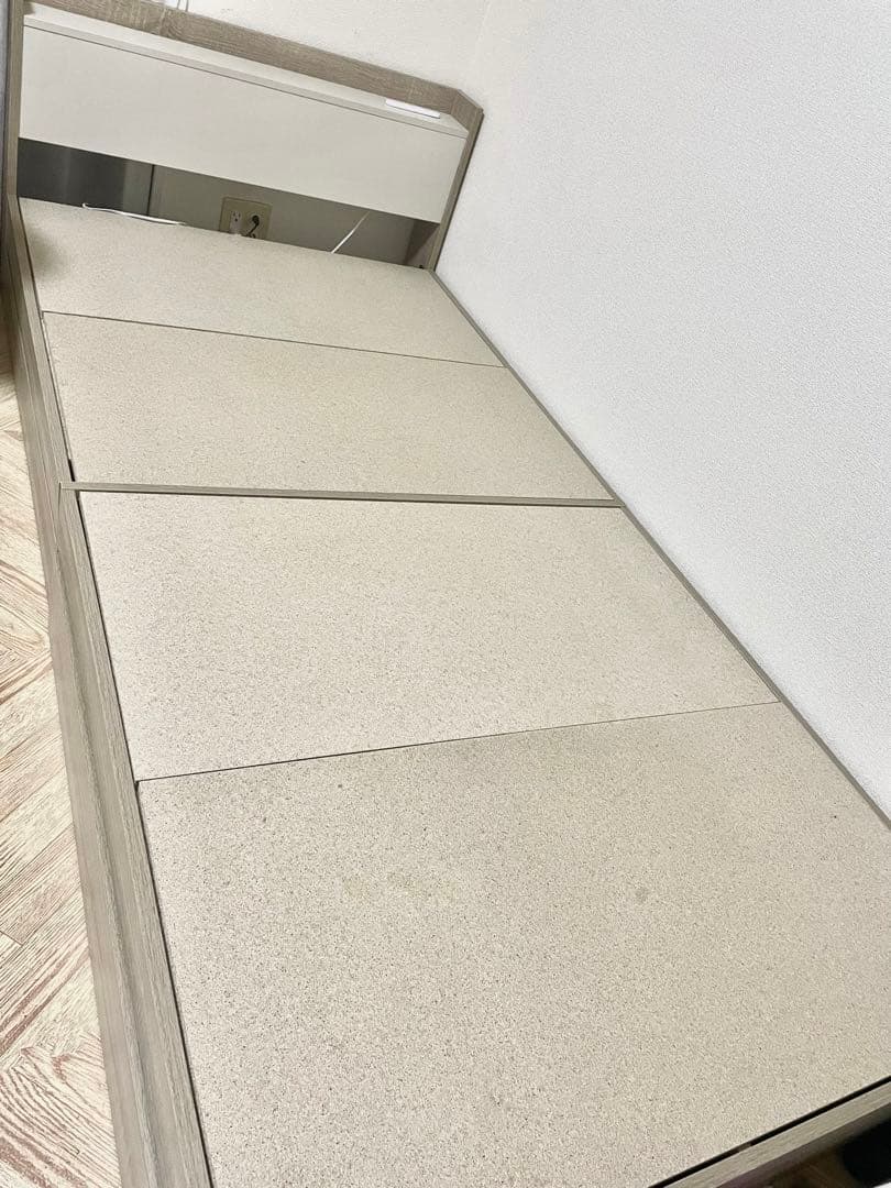 4/3まで　直接引き取り　収納シングルベッド