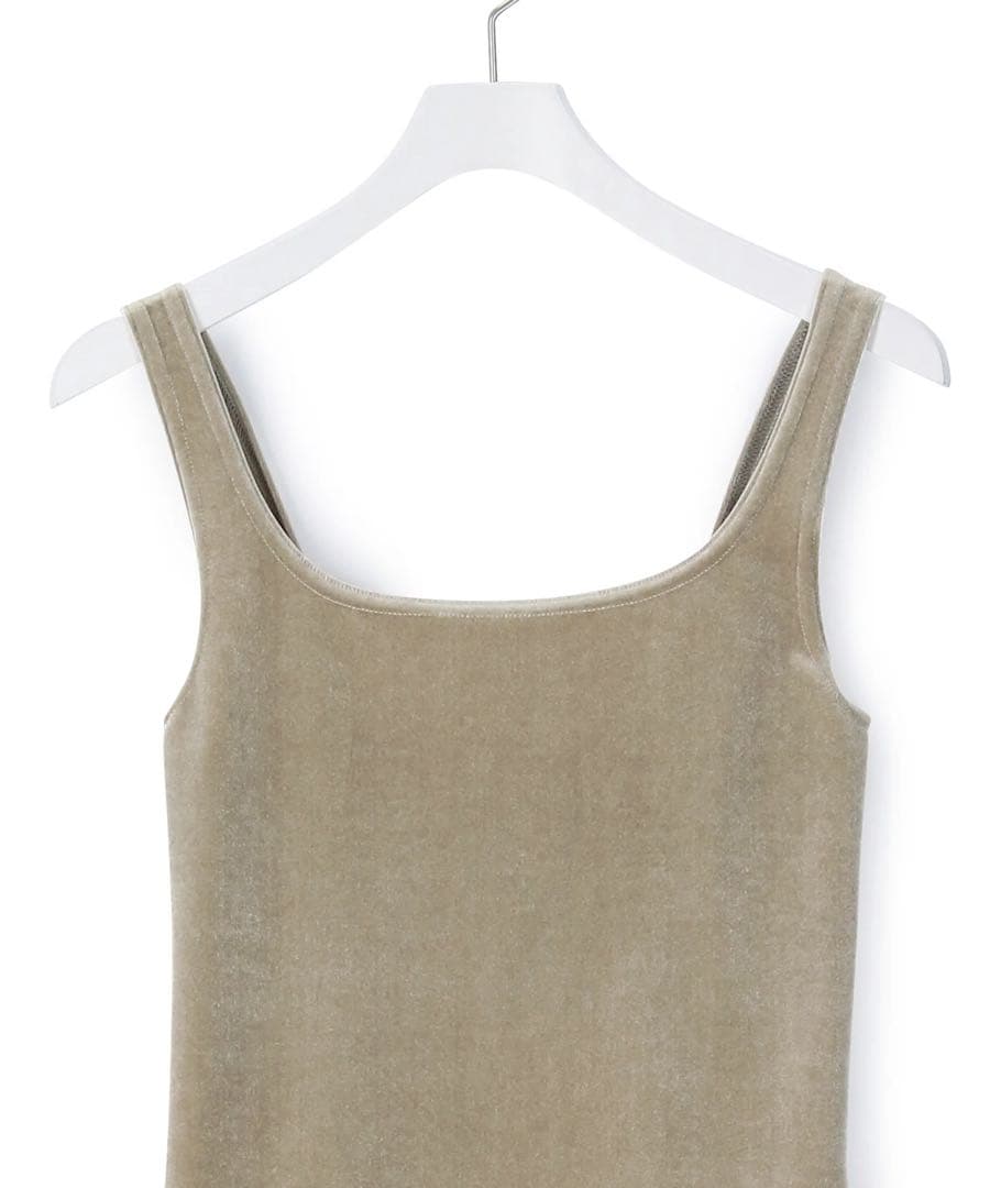 試着のみ⭐︎SIMONE WILD VELVET SINGLET ベージュ