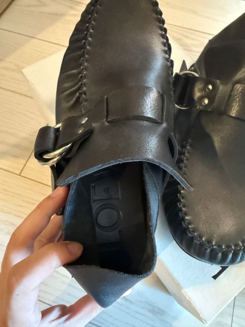 ロエベ LOEWE シューズ スリッポン メンズ カーフレザー ベルト モカシン