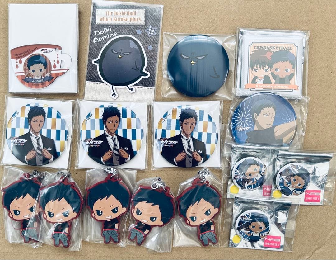 黒子のバスケ 黒バス 青峰大輝 缶バッジ アクキー etc