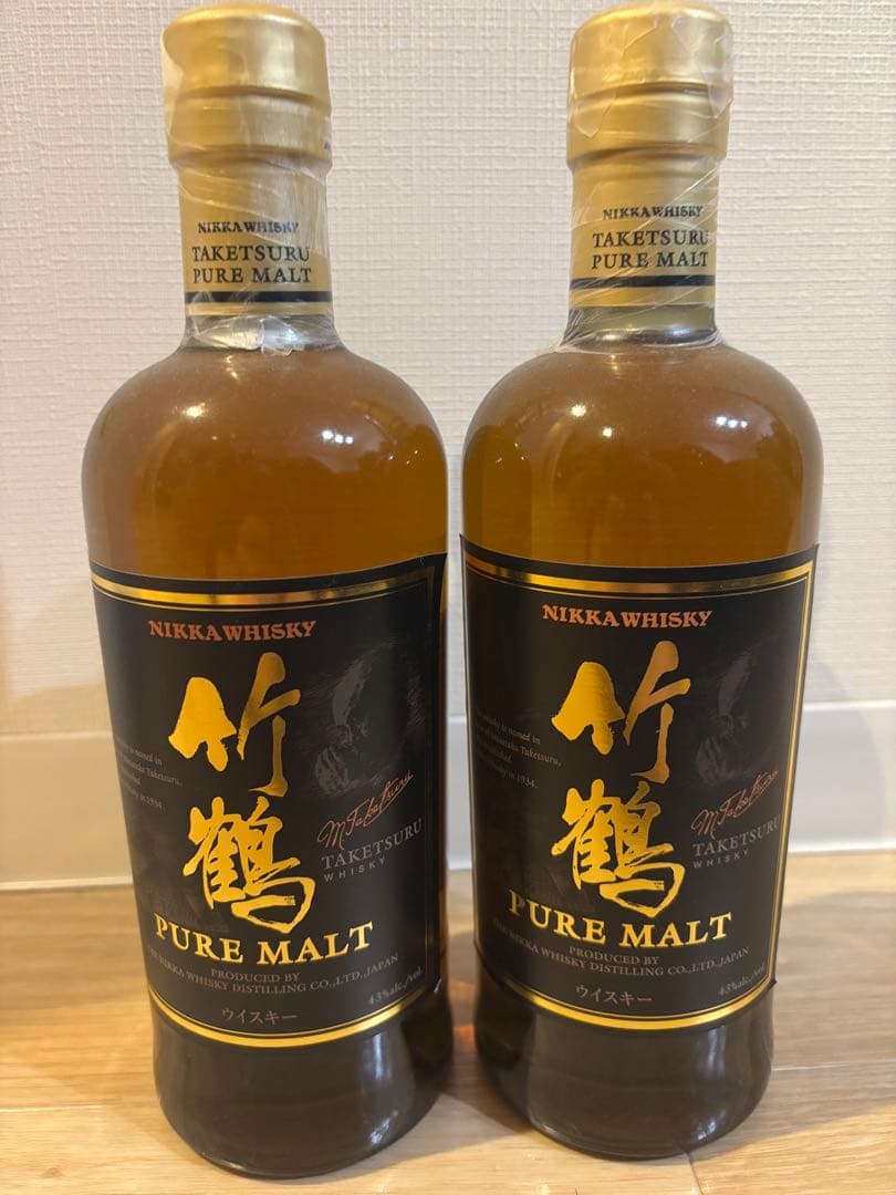 ニッカウヰスキー 竹鶴 ピュアモルト 700ml × 2本セット（旧ラベル