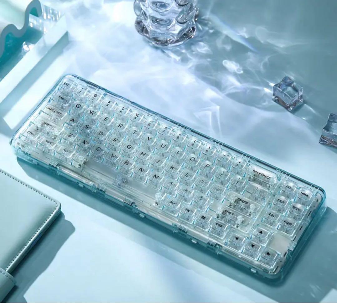 YUNZII X71 メカニカルゲーミングキーボード ライトブルー