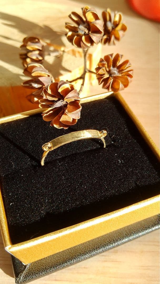 ⭐️ete K18⭐️ 細身クラフトリング 15号⭐️