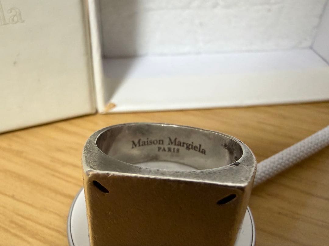 Maison Margiela 4ステッチシルバーリング メゾンマルジェラ