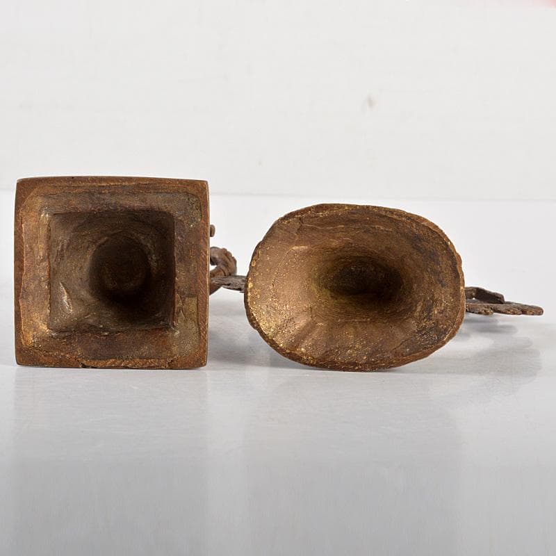 仏教美術　古銅鍍金　チベット仏　ヴィシュヌ　ナタラージャ　2点　C　6430