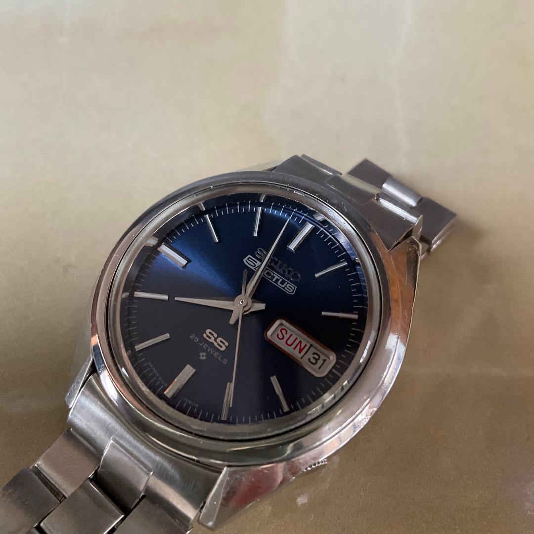 SEIKO5 ACTUS SS 25JEWELS稼働品