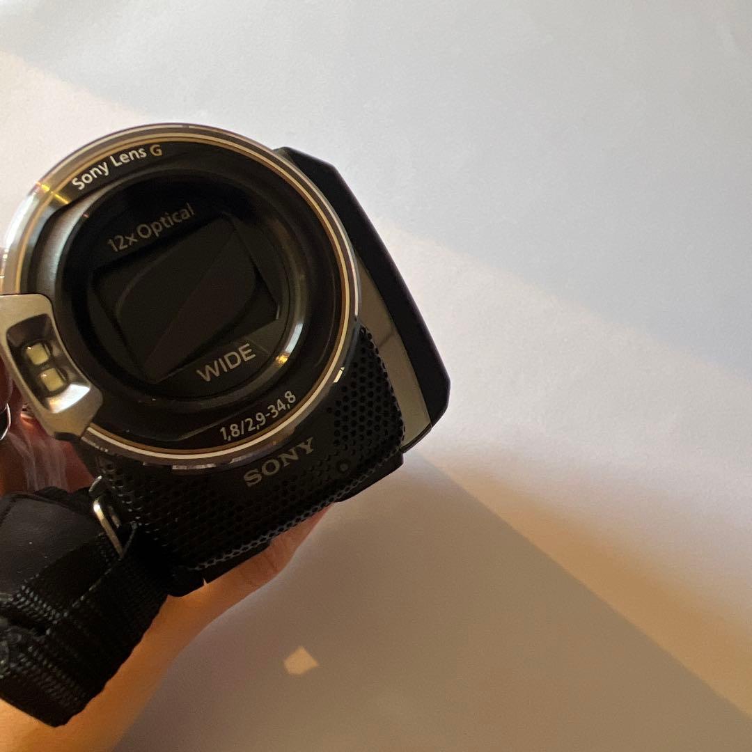 美品　SONY HDR-PJ590V ビデオカメラ プロジェクター内蔵