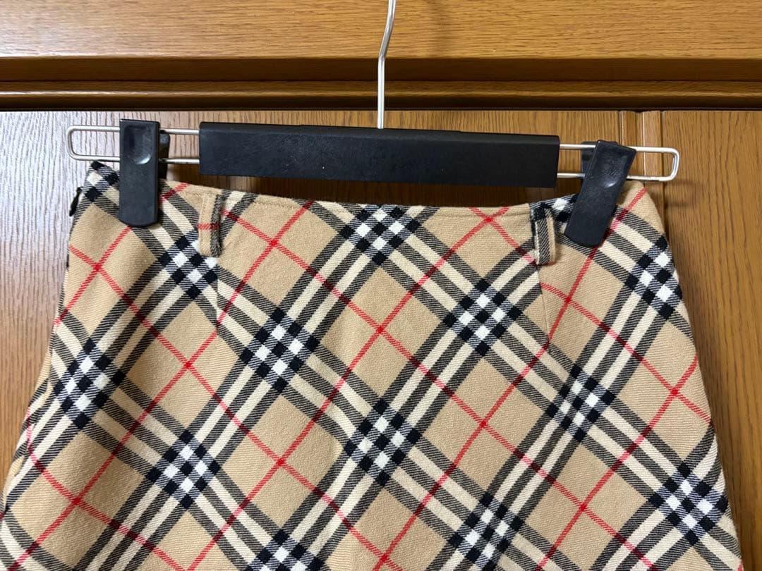Burberry blue label ノヴァチェック柄　ウール100%