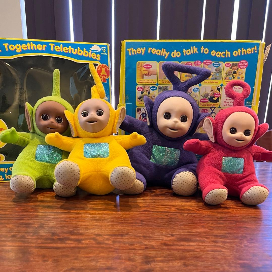 【4体セット】テレタビーズ トーキング ぬいぐるみ 同士でしゃべる！