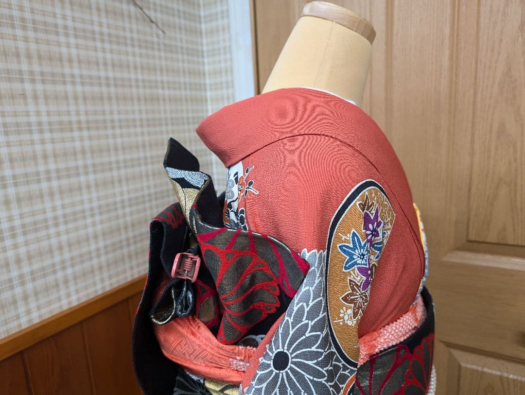 ☆専用♢再お値下げしました！振袖+袋帯セット 京紅型 大輪万寿