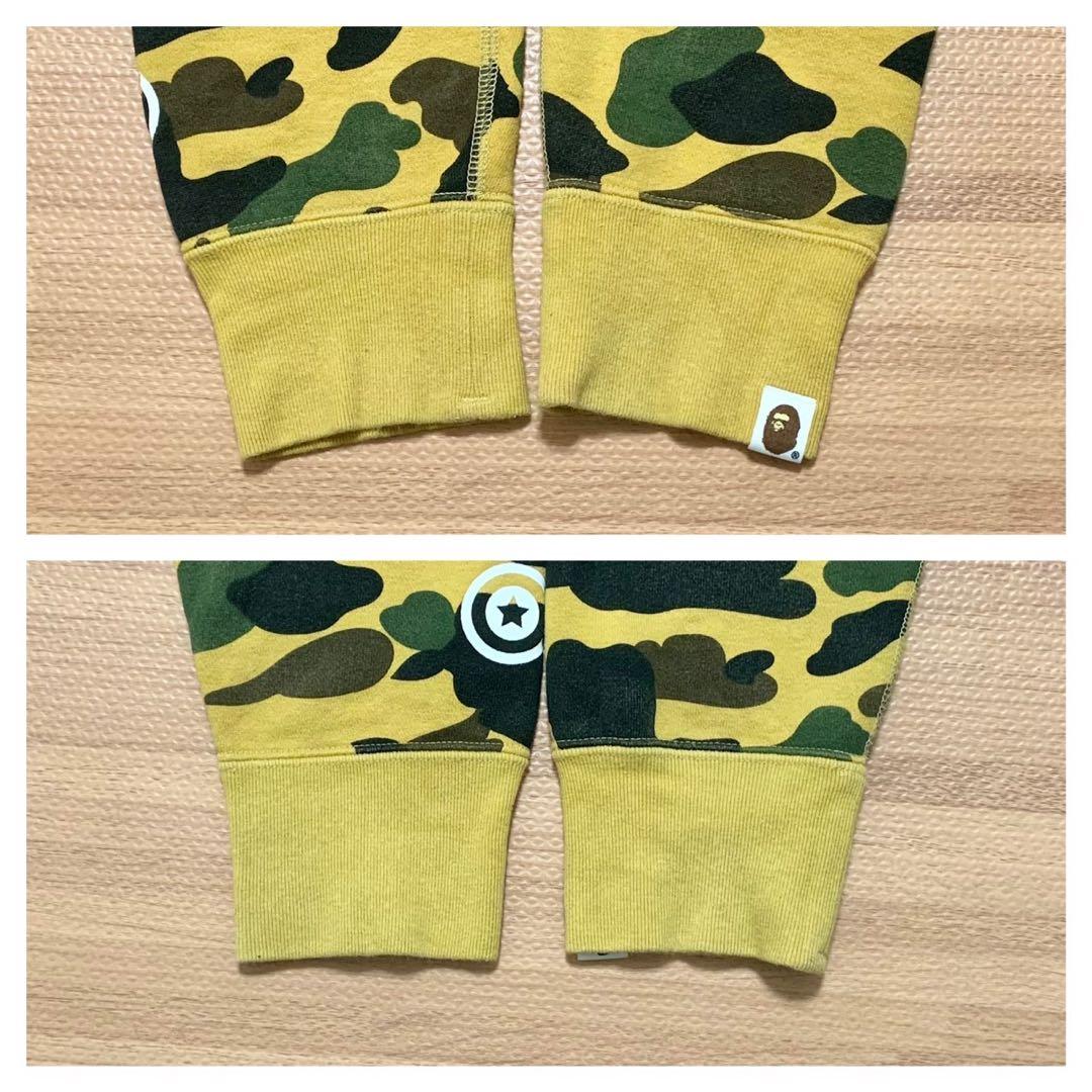 ★激レア★ APE イエローカモ シャークパーカー L パーカー kaws