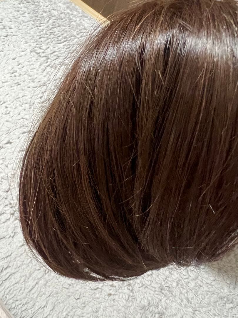 天使のマニッシュショート人毛ミックスウィッグ