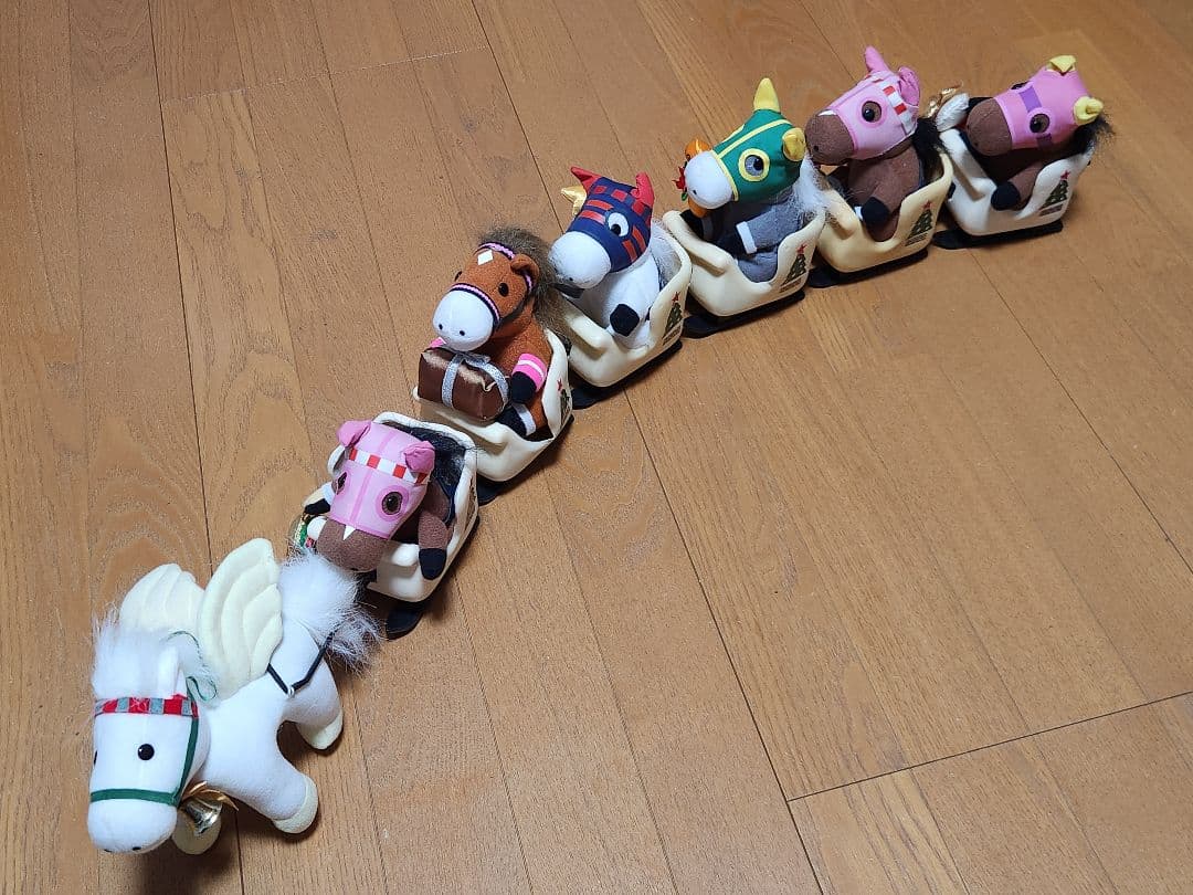 競走馬 ぬいぐるみセット 競馬 サラブレッド クリスマス
