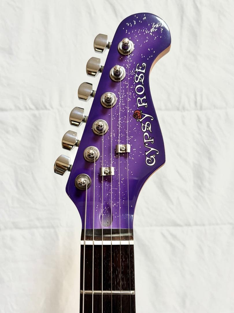 【新品弦張替済】Gypsy Rose ストラトキャスター パープル