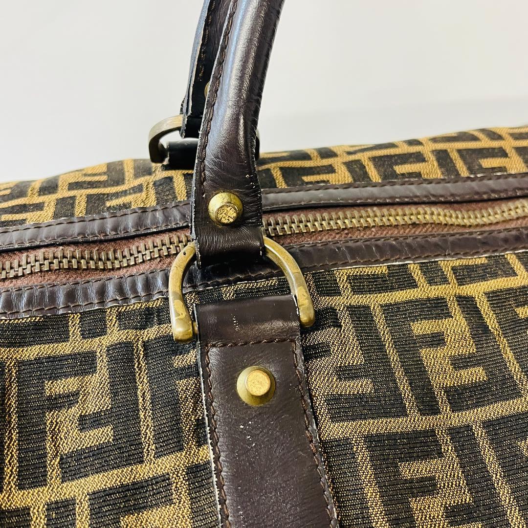 FENDI フェンディ ズッカ柄 ボストンバッグ ロゴ 旅行バッグ