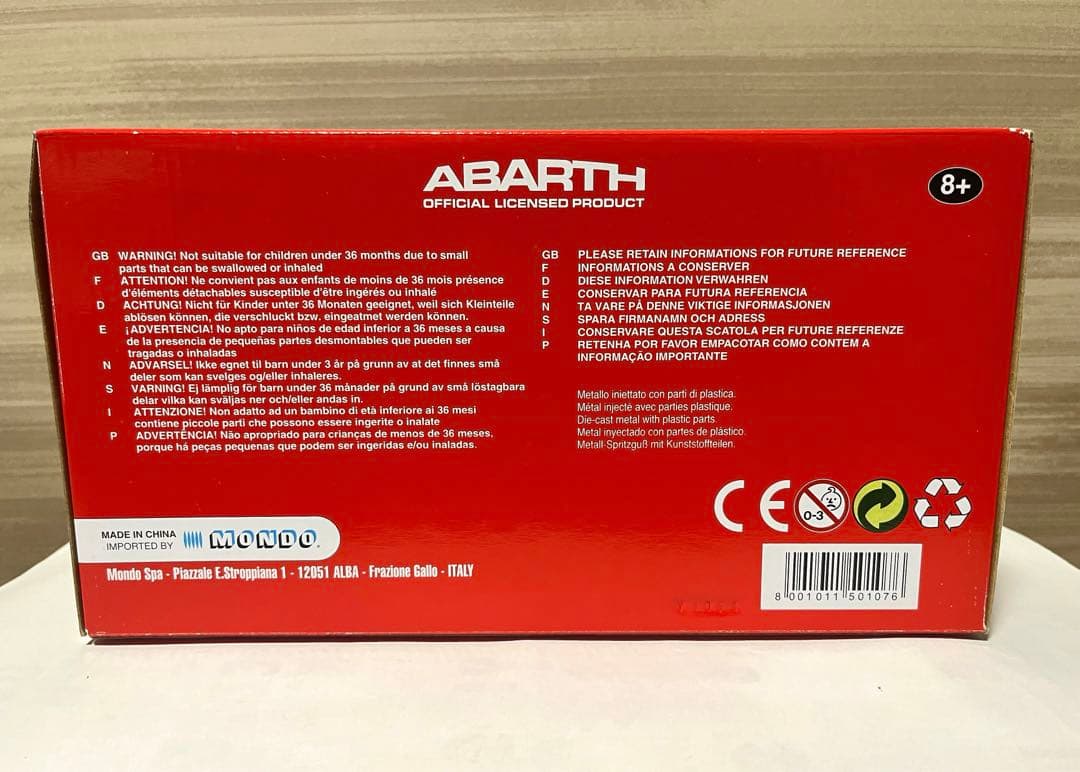 ミニカー 1/18 Fiat Abarth 695 Ferrari Tribute