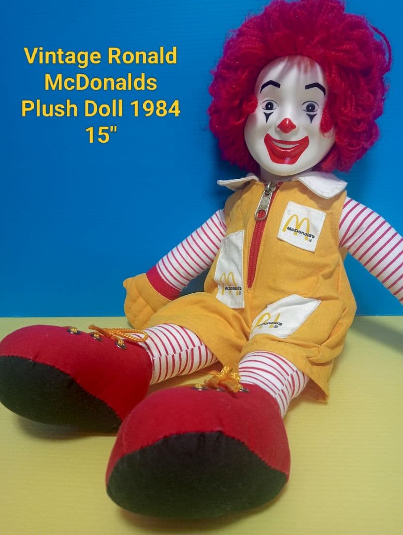 美品1984年製マクドナルド ロナルド 約38cm ヴィンテージドール