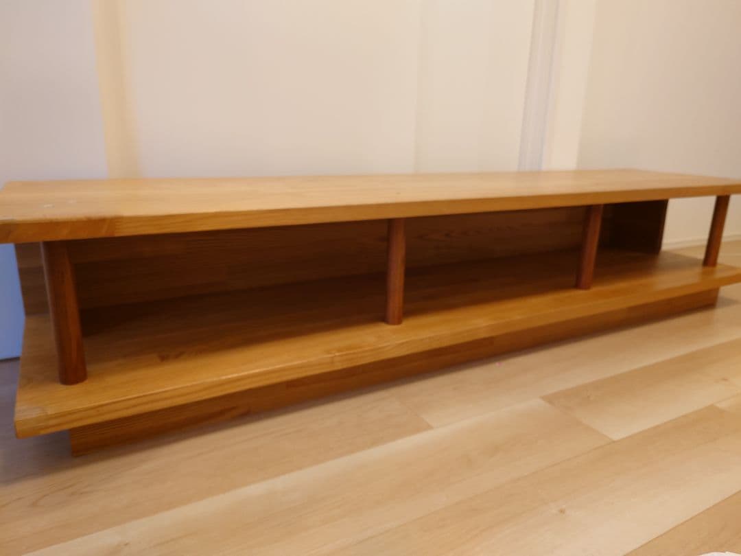 ナチュラルウッド ローテレビボード　ベンチチェア