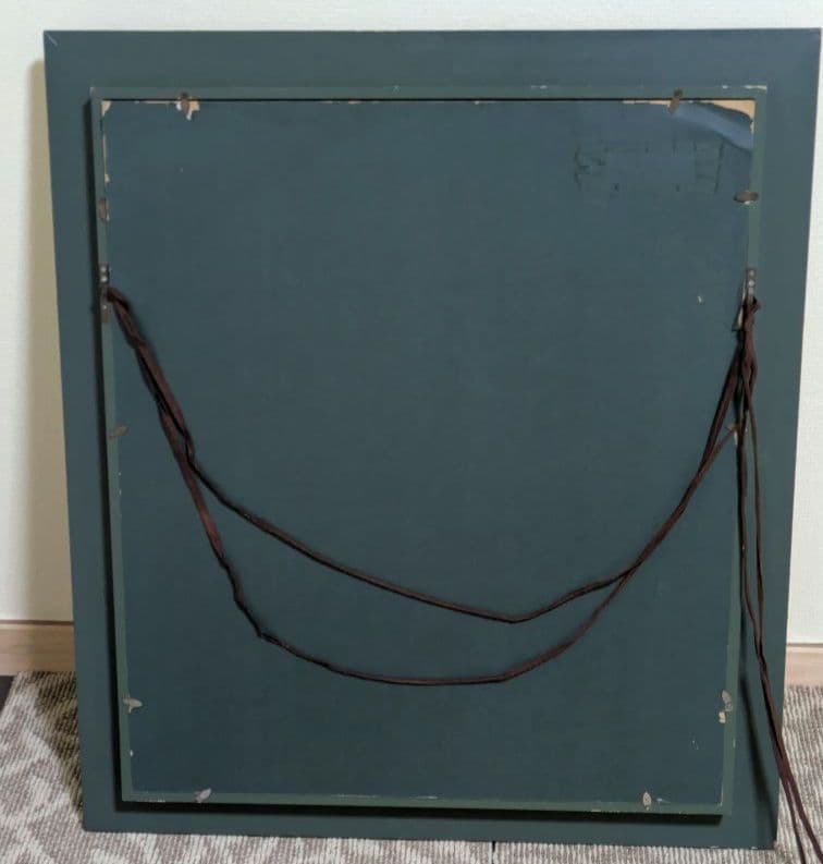 油彩 岩島雅彦 絵画 アンティーク 金装飾額 少女 人形 油絵 - メルカリ