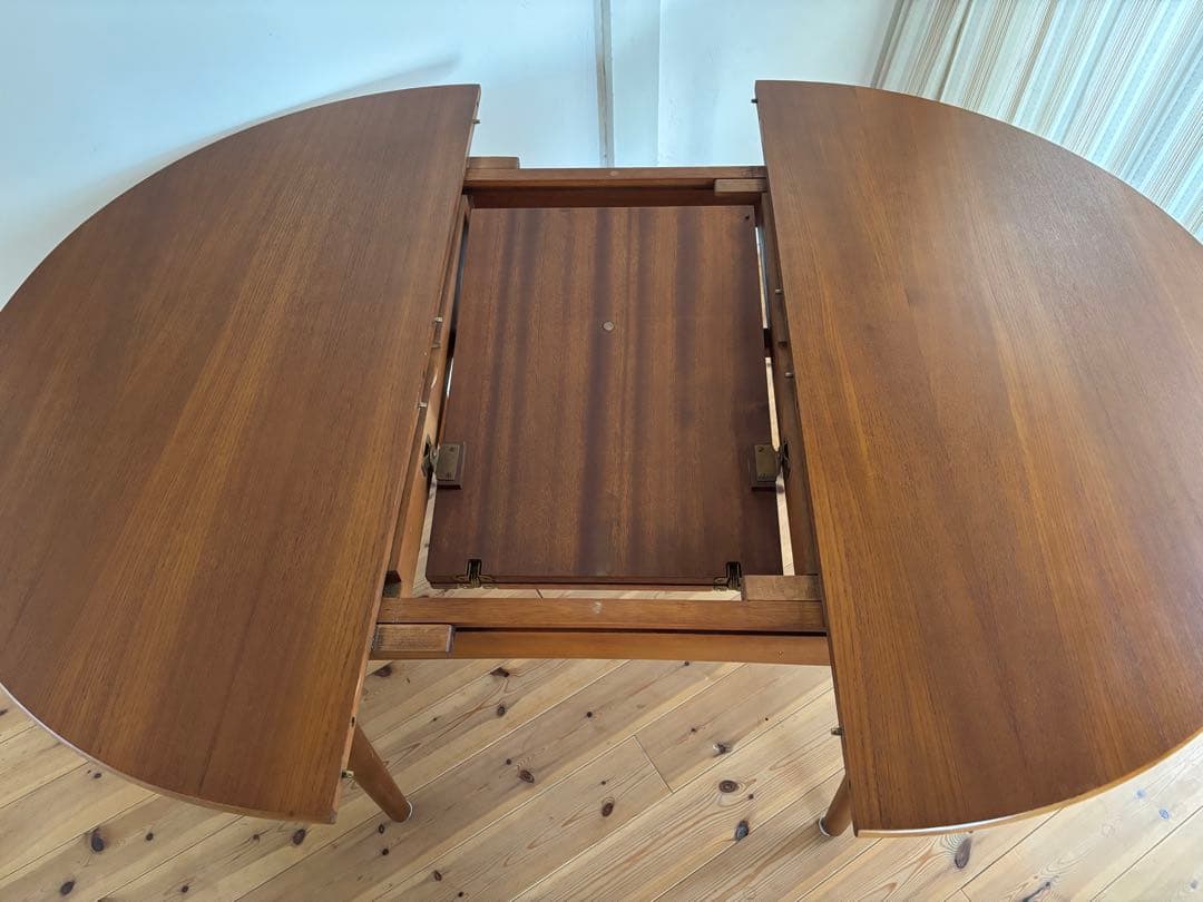 Jentique/ジェンティーク ラウンドエクステンションテーブル