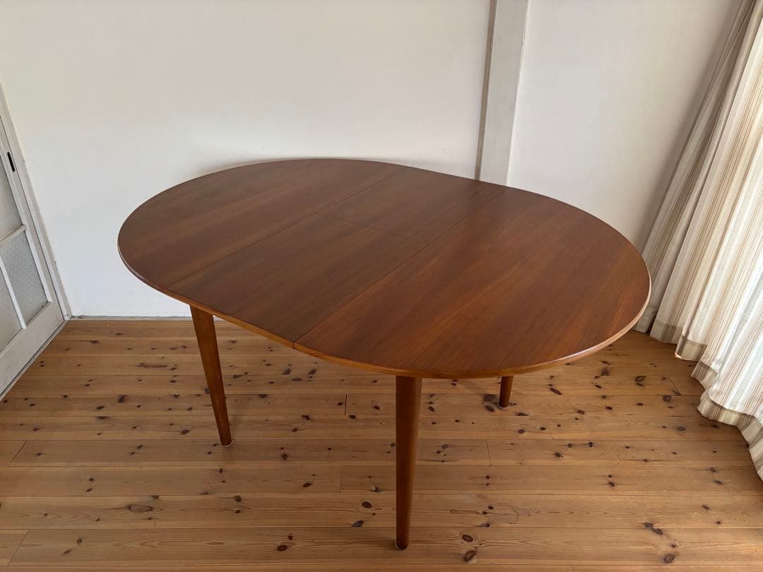 Jentique/ジェンティーク ラウンドエクステンションテーブル