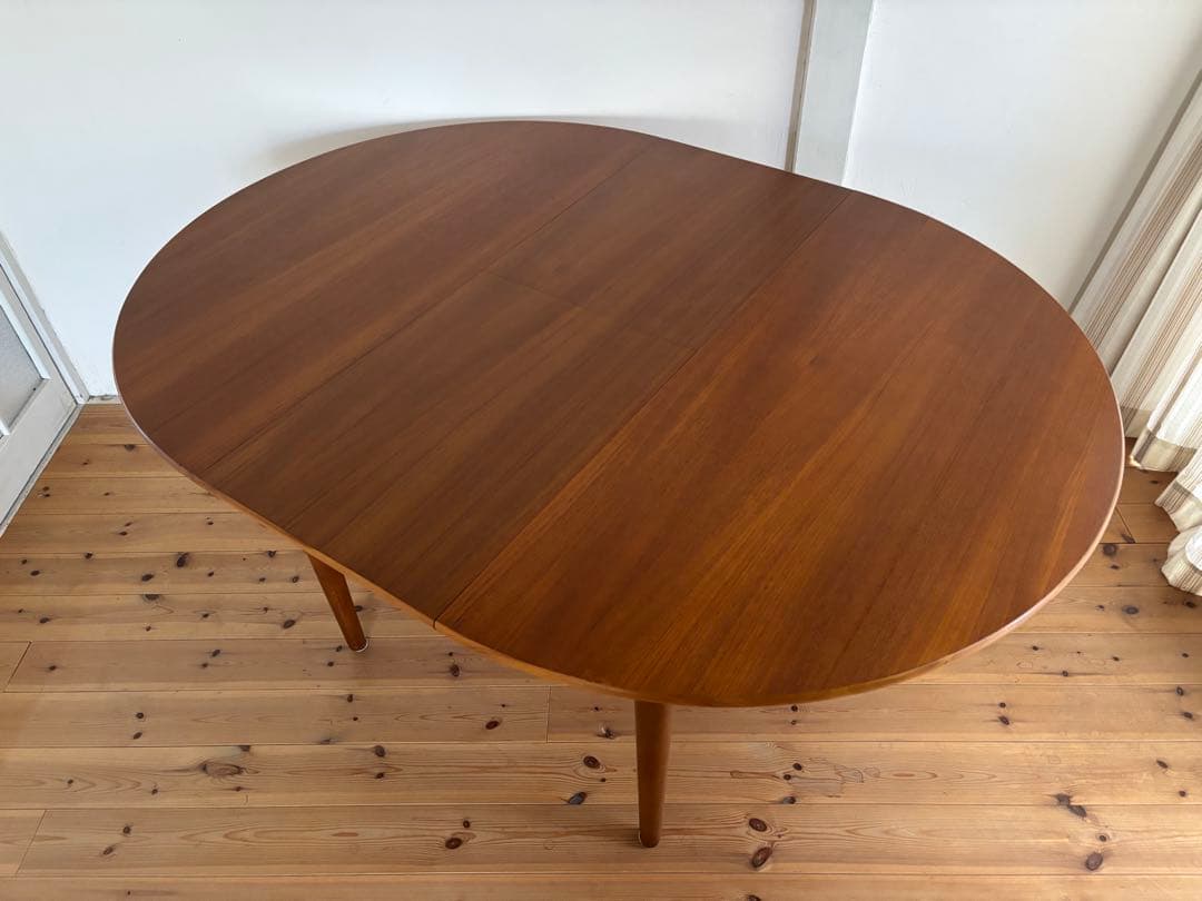 Jentique/ジェンティーク ラウンドエクステンションテーブル