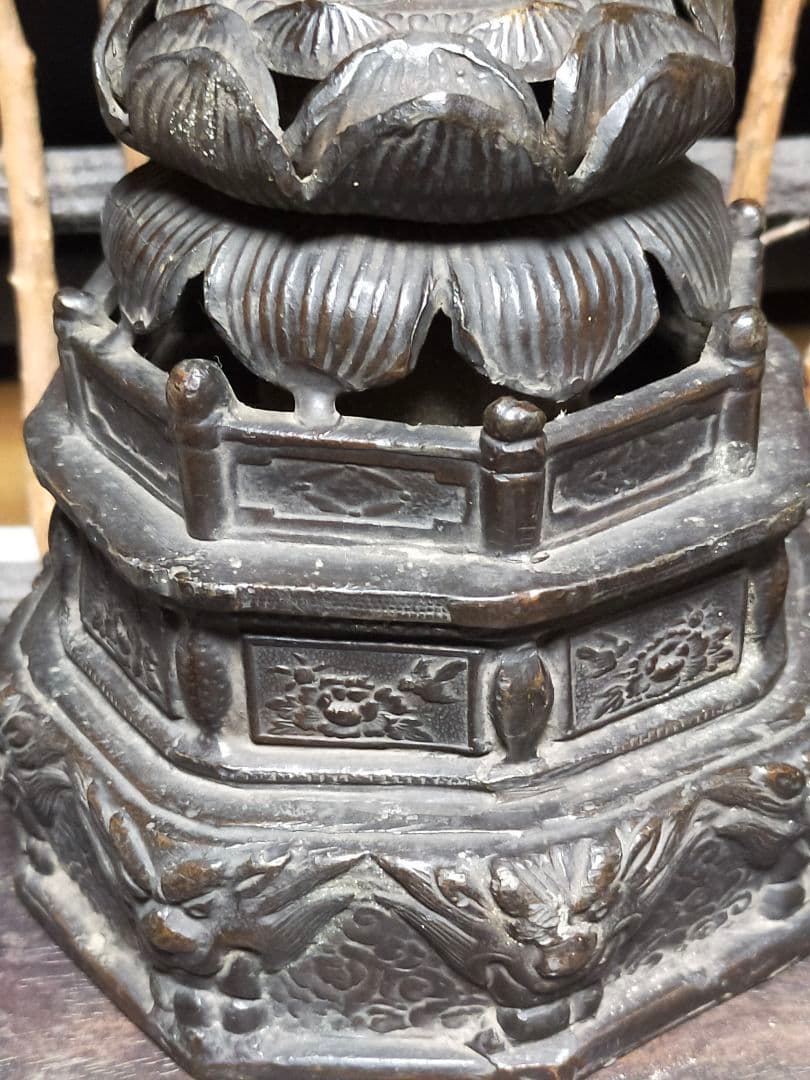 ♥古銅製　仏像　阿弥陀如来　立像　銅製　阿弥陀様　仏壇　観音像　骨董品