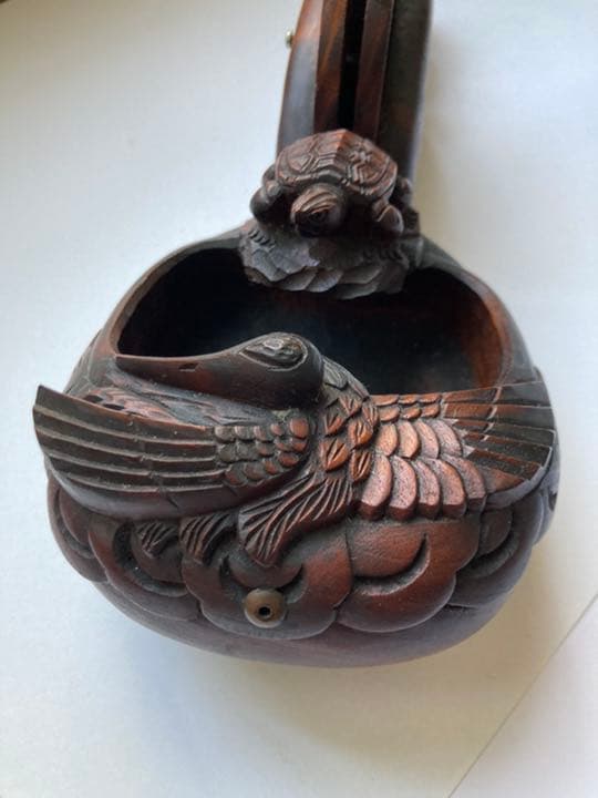 墨つぼ ② 大工道具 ②墨壺 光明作 鶴亀 255mm 新品未使用