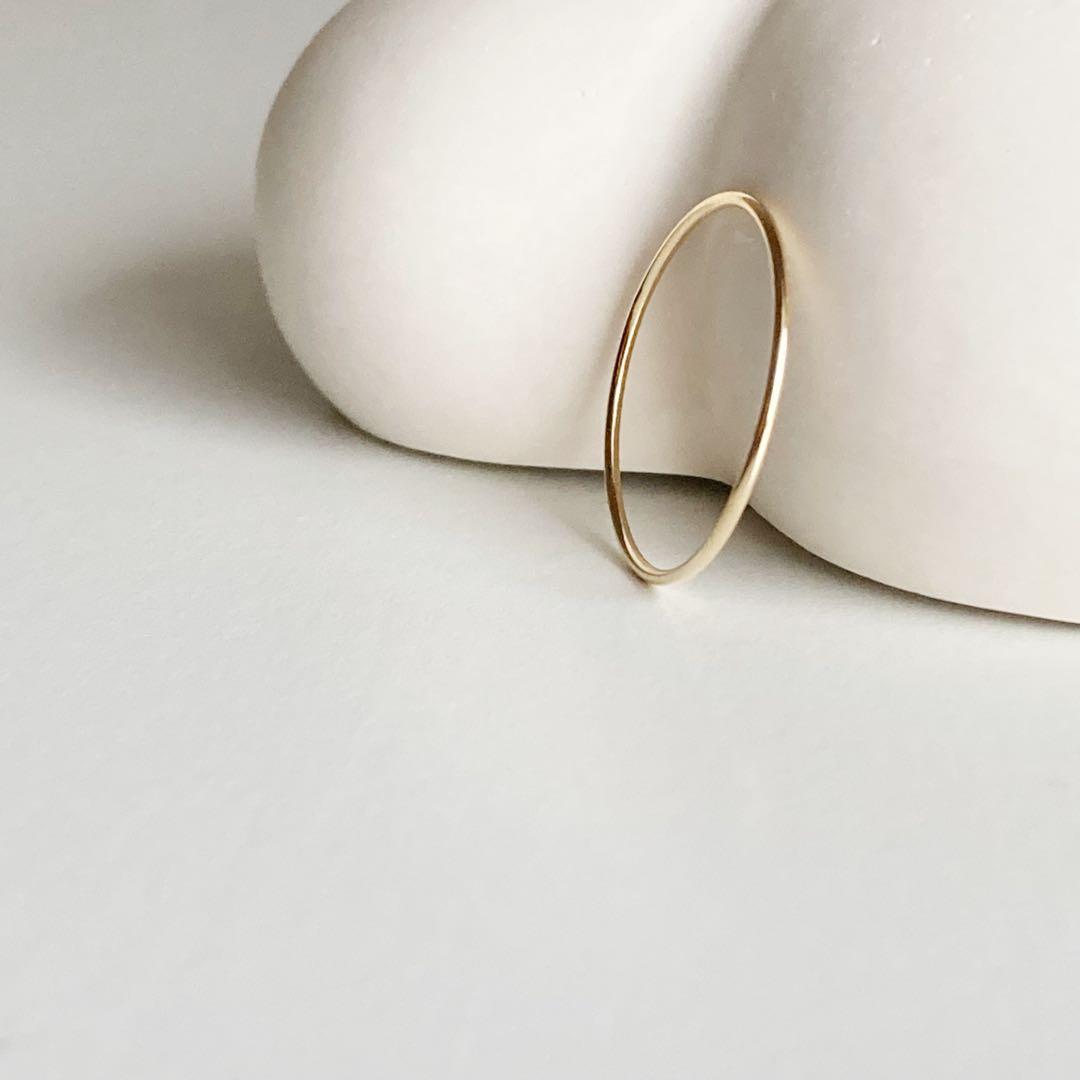 早いもの勝ち！新品 日本製 高品質 18金 K18 リング 15号