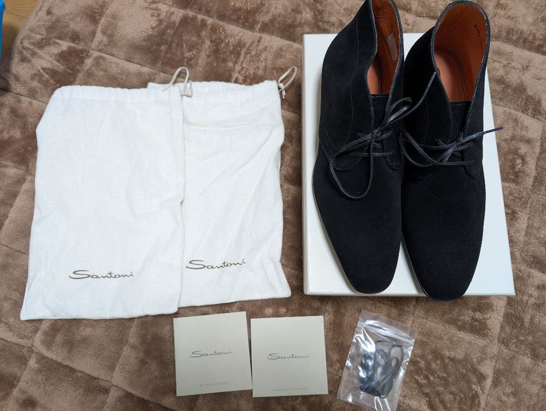 【試着のみ・付属品完備】Santoni サントーニ スエードブーツ 9.5