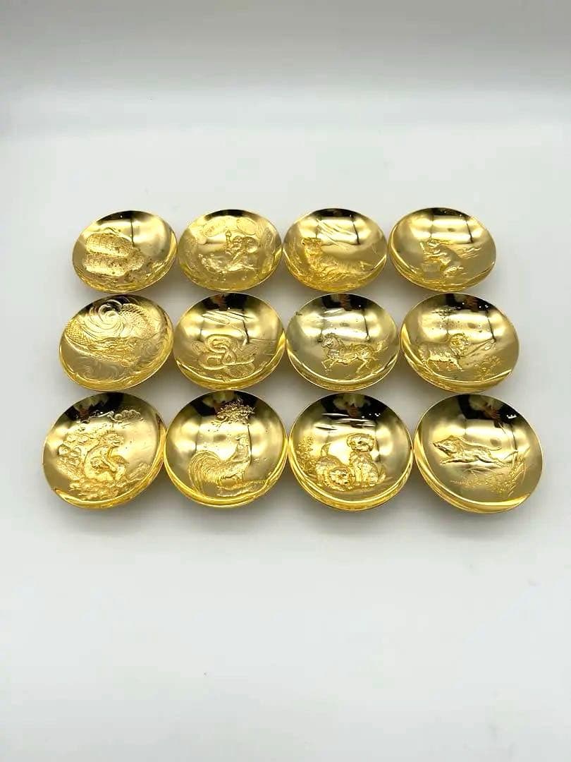 金杯✨十二支 12個セット 24KGP - メルカリ