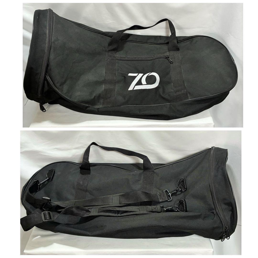 ZO EU-05 プラスチックユーフォニアム マウスピース,ソフトケース付 黒