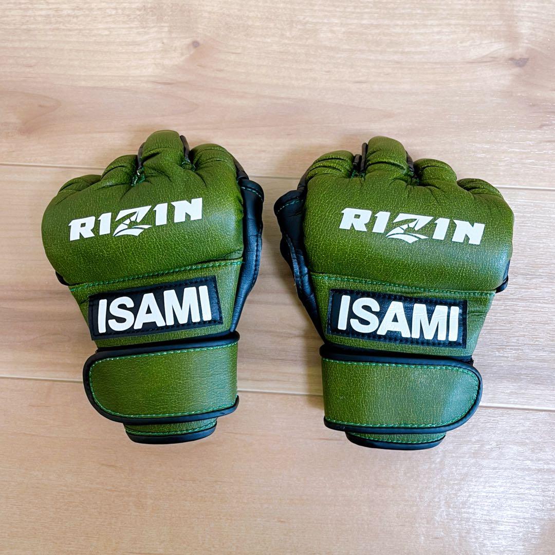 美品 ISAMI オープンフィンガーグローブ RIZIN 日本製 - メルカリ