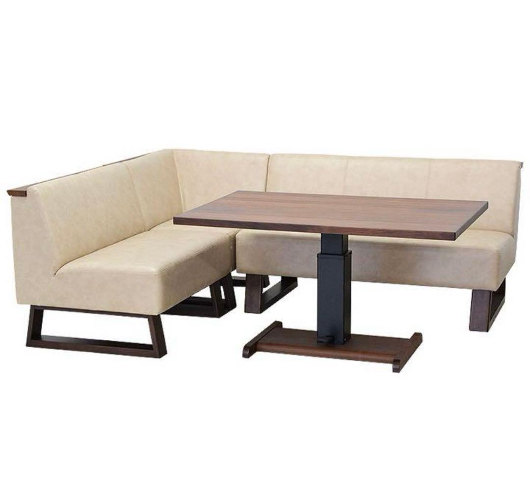 マロン⭐︎ソファダイニングテーブル　4点セットで12万円→11万円①テーブル